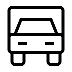 transportation thin icon