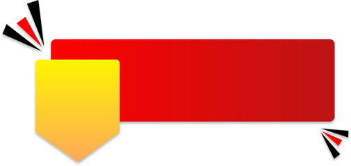 Red And Yellow Sale Tag