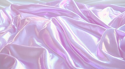 Obraz premium Iridescent Pink Silk Fabric Draped Texture