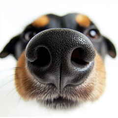 close up of a dog's wet nose