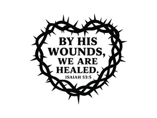 Obraz premium Bible Verse Christian Typography Design | Inspirational Faith-Based T-Shirt Graphic