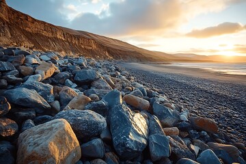 Coastal Sunset Rocks