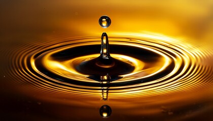 Close-up of oil drops floating in water, creating mesmerizing, organic patterns as they interact, showcasing smooth textures and vibrant color contrasts.