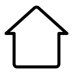 smart home thin icon