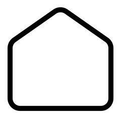 smart home thin icon