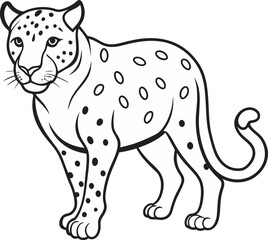 A Jaguar vector-style illustration art.