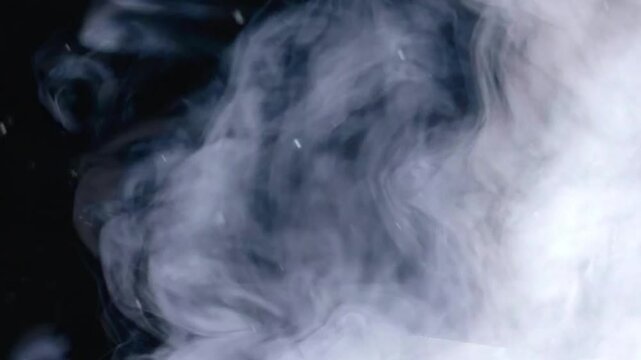 smoke on black background