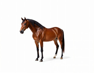 Obraz premium horse isolated on white background