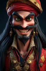 portrait of a young man with a mask