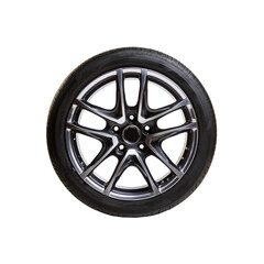 Obraz premium Car wheel on transparent background