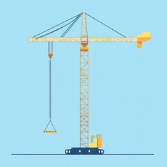 Construction Crane Illustration