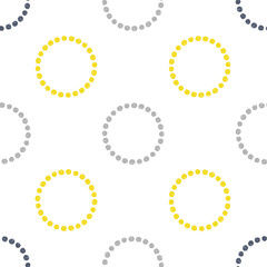 北欧風のドットのシームレスパターン