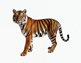 Obraz premium tiger isolated on white background