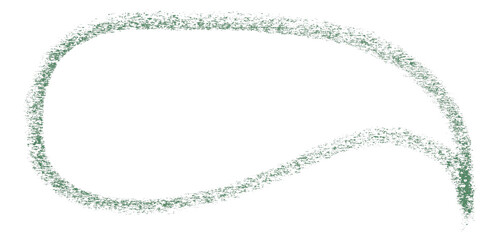 Separate green speech bubble on transparent background