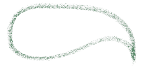 Separate green speech bubble on transparent background