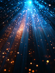 Colorful light rays create enchanting visual effects