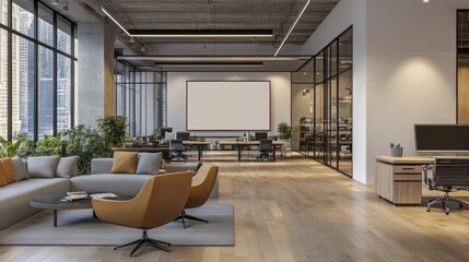 Modern Open Plan Office Interior Design