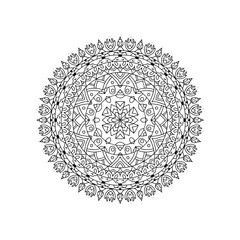 Traditional Mandala Design, Floral and Geometric Patterns for Yoga & Wellness