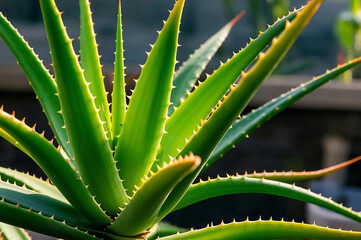 Fototapeta premium aloe 알로에 다육 식물 Succulent 화장품 재료 보습 스킨케어