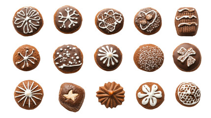 Fototapeta premium gingerbread cookie isolated on white background