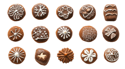 gingerbread cookie isolated on white background