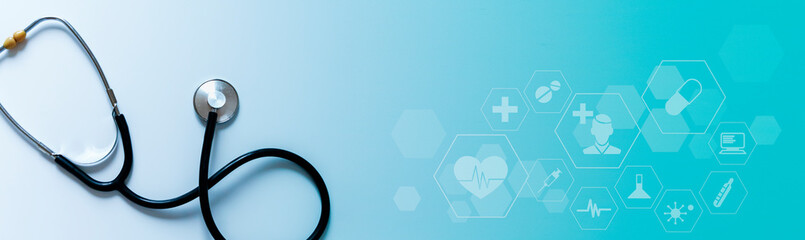 Medical technology innovation banner background