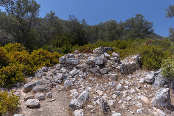 Landscape photo taken at Lycian way on a sunny summer day