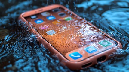 Phone water test in ripples