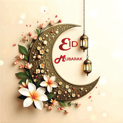 Eid Mubarak background design
