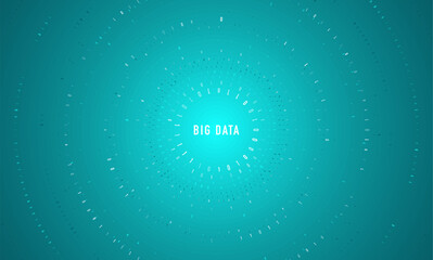 Abstract big data visualization. Big data code representation. Graphic concept for your design