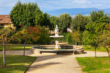 Fountain statue in Boboli gardens, Florence, Italy