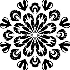  "Mandala Stencil Vector Art – Intricate Geometric Design for Decorative Patterns, Spiritual Art, and Creative Projects"