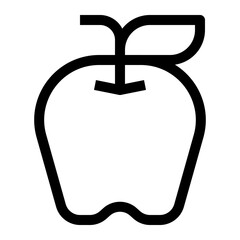 food and fruit thin icon