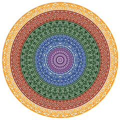 Signs and symbols. Circle pattern lotus or flower mandala art design. colorful, vintage, tradition, classic, dco, cycle, islamic, arabic, embroidery, bandana, Indian motifs, traditional, Turkish.