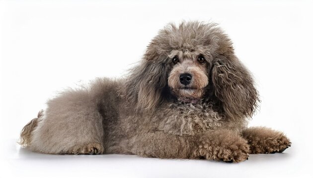 pumi dog on white background