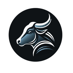 Beautiful cow head design illustration