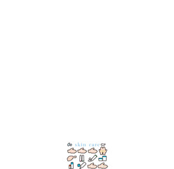 スキンケアのイラストセット