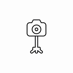 camera tripod equipment icon vector sign