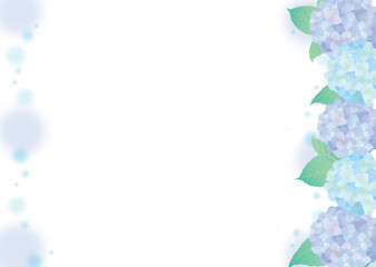 紫陽花のフレーム