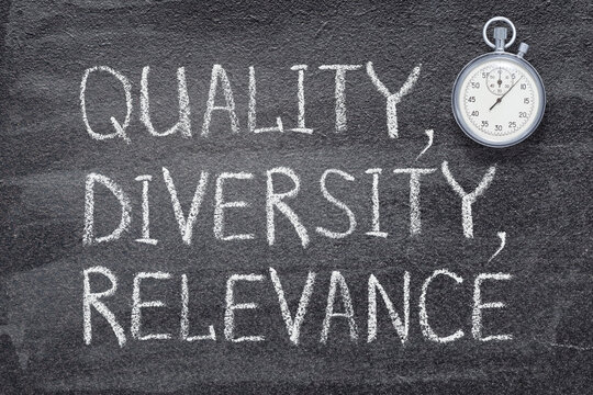 quality, diversity, relevance watch