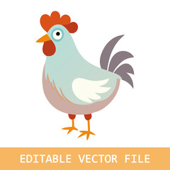hen and rooster, hen vector, hen icon vector illustration, hen silhouette of a he