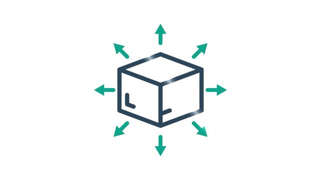 Distribution animated icon. animated icon related to delivery. suitable for user interface, provide visual feedback and more. alpha channel