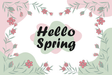 Fototapeta premium A floral happy birthday card blooms with vibrant cheer