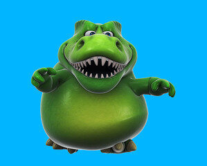 Fun 3D cartoon trex dancing © Julien Tromeur