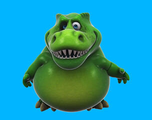 Fun 3D cartoon trex talking © Julien Tromeur