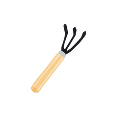Illustration of a small gardening rake