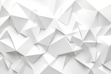 Obraz premium Abstract background - white geometric polygonal texture