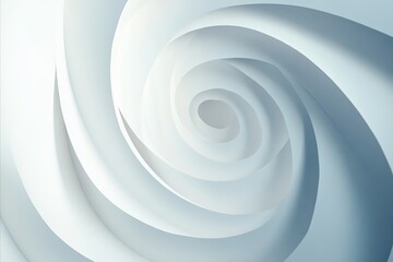 Obraz premium Abstract white swirl 3D background