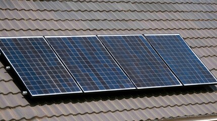 Solar Panels on a Roof