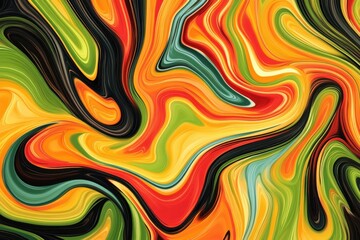 Fluid lines forming a vibrant abstract backdrop for contemporary designs and innovative concepts in art and technology